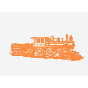 Black Train Train Wall Decor