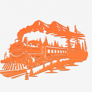 Bohemian Style Steam Train Wall Decor