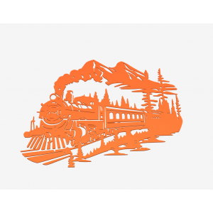 Bohemian Style Steam Train Wall Decor