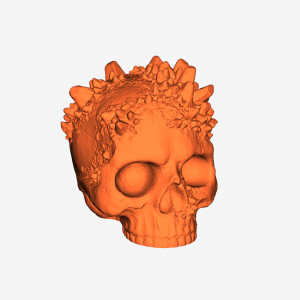 Crystal Embedded Halloween Skull