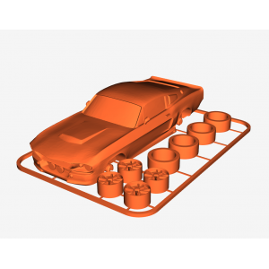 Ford Shelby Mustang GT500 'Eleanor' Kit Card (known from 'gone in 60 seconds')