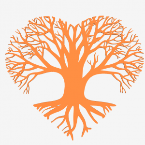 Heart Shaped Tree Life Wall Art