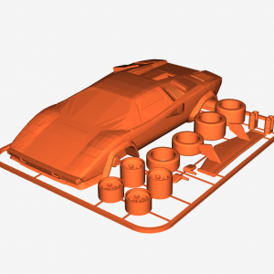 Lamborghini Countach Kit Card