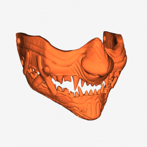 Oni Mask No. 06 | Ripped Mouth with patches Oni Mask No. 06 | Ripped Mouth with patches