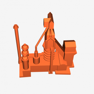 Simplified Miniature Blast Furnace Of "Alto Horno Núm. 1" Simplified Miniature Blast Furnace Of "Alto Horno Núm. 1"