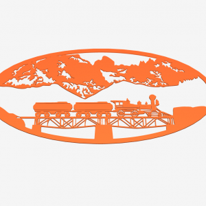 Train Scene Wall Art 