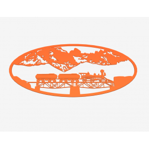 Train Scene Wall Art 