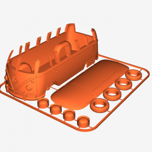 VW T1 Bus Samba "Bulli" Kit Card 