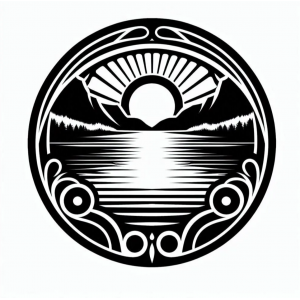 Wall art: Sunset (two colours) 