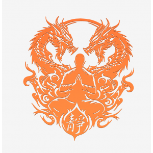 Zen Dragon Meditation Wall Art