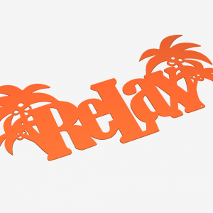 relax sign - wall art